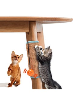 Cat Scratching Post, Natural Sisal Cat Scratch Post Wrapped  Around The Legs of Tables and Chairs, with Interactive Ball Toys