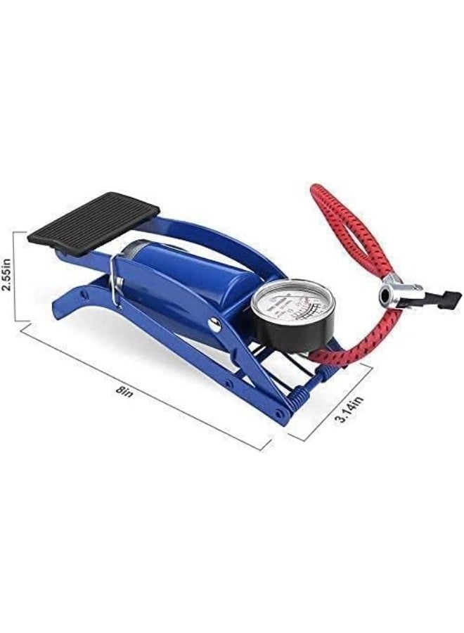 Generic ZAYNE High Pressure Foot Pump, Bike Motorbike Inflation Pump with Pressure Gauge  - Image 3