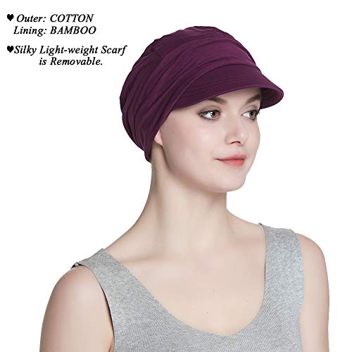 Alnorm Cotton Hats for Women Chemo Winter Cozy Hat - Image 2