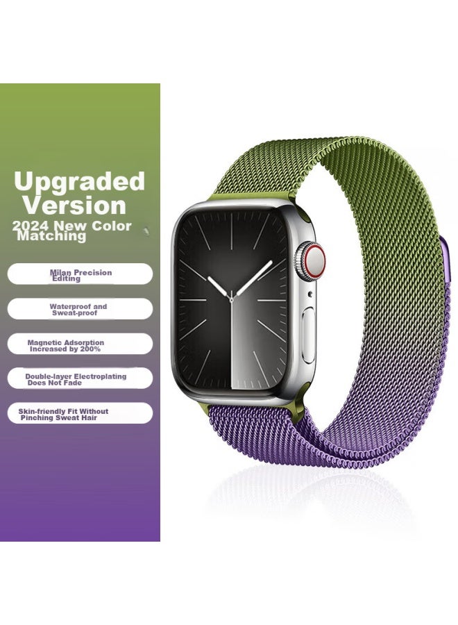 WITGOER Witgoer Watch Strap [german Quality], Compatible With Apple Watch, Milanese Loop For Iwatch/s9/8/7ultra2, Steel Band With Magnetic Clasp, Stainless Steel For Men And Women, Se Model - Image 1