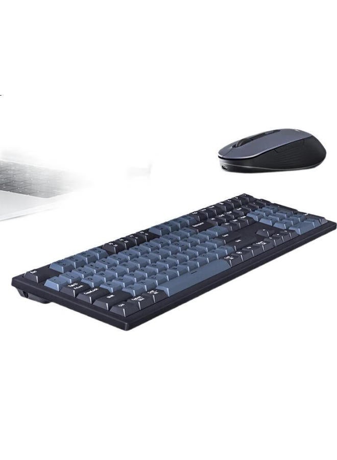 AUSDOM Asdun Kam200x Silent 2.4g Wireless Keyboard And Mouse Set With Scissor-foot Switches, Mechanical Rebound, Multi-quick Keys, 3-level Dpi, Compatible With Multiple Systems, Twilight Gray - Image 3