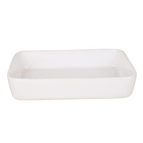 StyleMyWay Ceramic Baking Dish (L x B x H – 27 x 19 x 5.5 cm, White, 1500 ml) | Bake ‘N’ Serve Dish | Dish for Grilling - Image 3