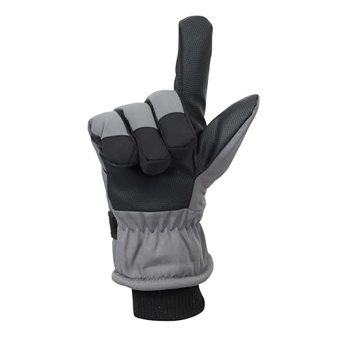 FABSPORTS Warm Winter Gloves (Unisex) | Touchscreen Compatible, Thermal Faux Fur Lined, Water-Resistant for Cycling, Biking & Daily Commute | Adjustable Wrist Velcro - Image 3