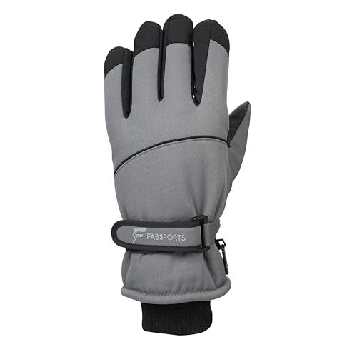 FABSPORTS Warm Winter Gloves (Unisex) | Touchscreen Compatible, Thermal Faux Fur Lined, Water-Resistant for Cycling, Biking & Daily Commute | Adjustable Wrist Velcro - Image 4