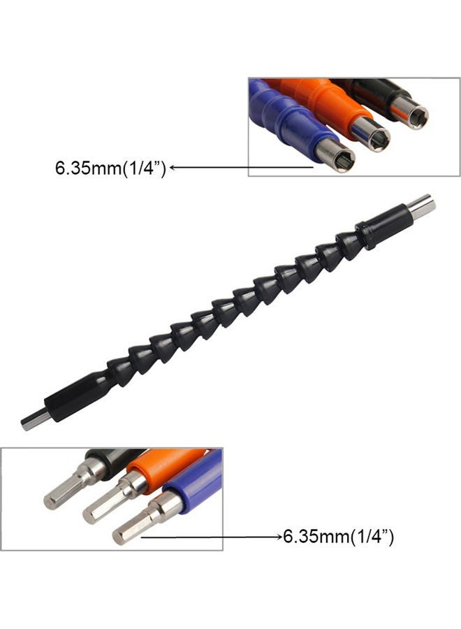295mm Flexible Shaft Extension Screwdriver Electronic Drill Bit Holder Link Rod Black 20*10*20cm - Image 5