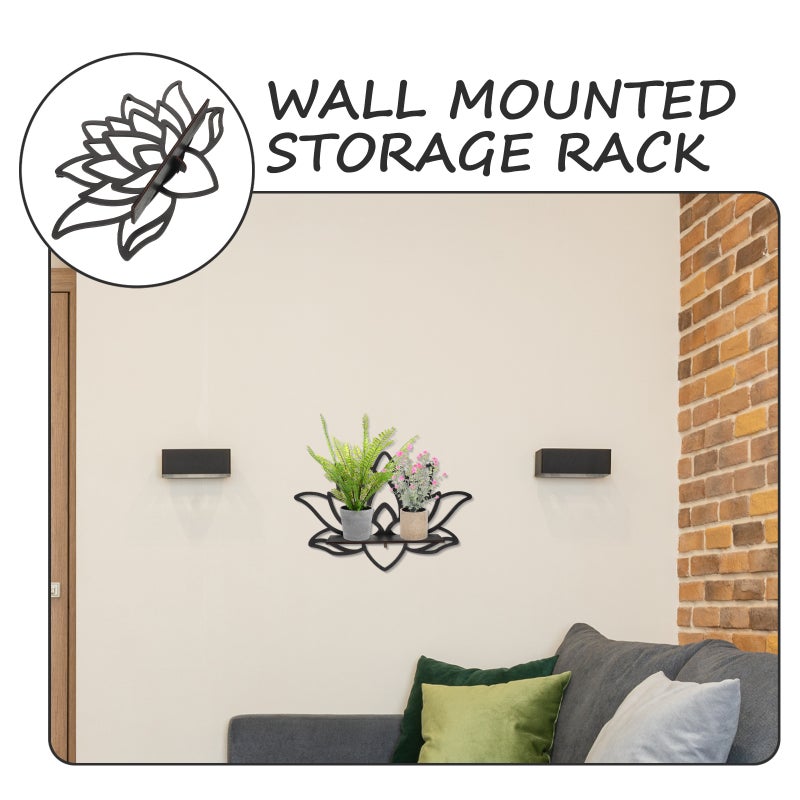 2pcs Wall Corner Shelf Wood Floating Shelves Wall Art Decorative Corner Storage Display Rack - Image 4
