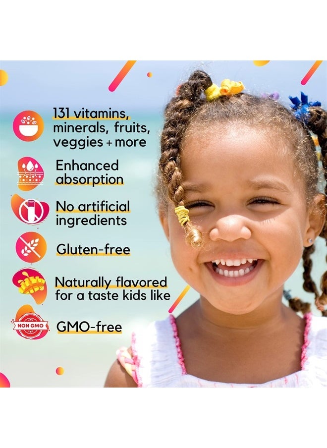 LIQUIDHEALTH 16 Oz Kids Liquid Multivitamin Complete Multiple for Children, Toddlers - Essential Vitamins & Minerals Supplement, Immune Support, Gluten Free, Non GMO, Prebiotic Fiber  - Image 3