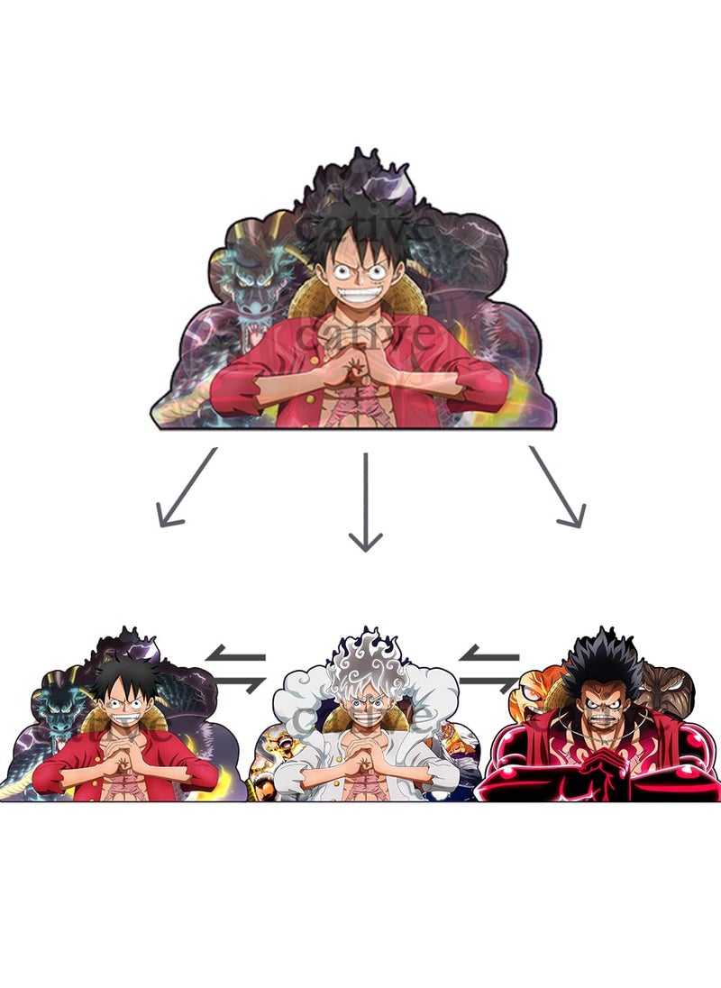 CATIVE 3D Anime Stickers Car Stickers Waterproof Car Decals Japanese Manga Motion Sticker for Automotive Computer Laptop Skateboard Wall Decor Cool Stickers Kids Anime Gifts 
