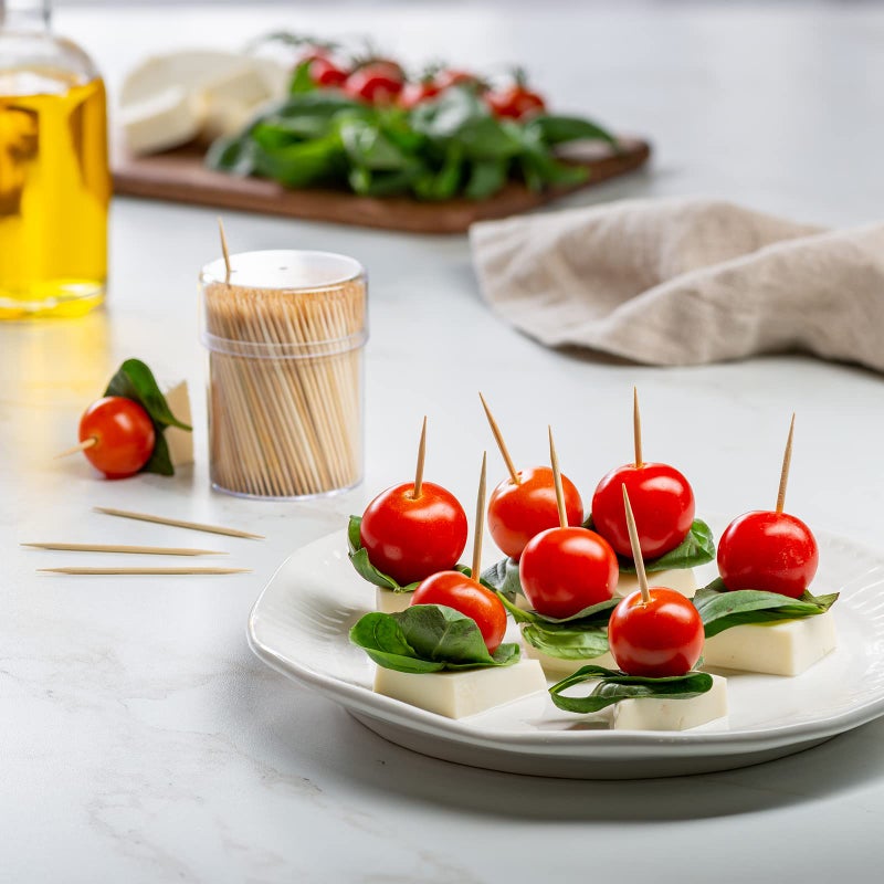 Gusto Comfy Package [1500 Count] Bamboo Toothpicks Wood, Round Double-Pointed Tooth Picks Wooden - Toothpicks for Appetizers, Fruits and Teeth Cleaning - Image 3