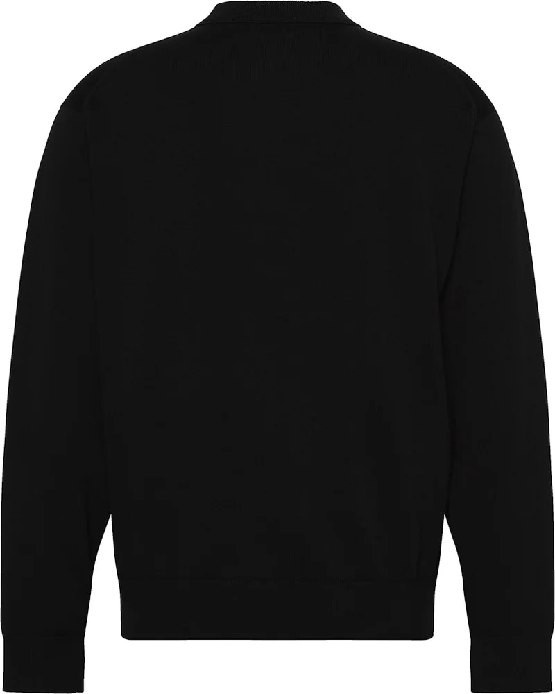 Calvin Klein Jeans Black Relaxed Cotton Monogram Jumper for Men | Best Price UAE