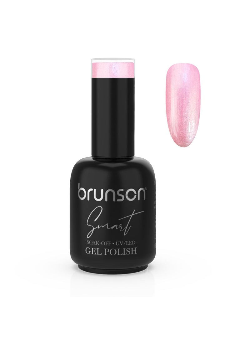 brunson - Gel Polish, 15ml Smart Gel Nails Glossy Shine Finish Long Lasting Soak off UV Gel Nal Polish for Nail Art French Manicure Pedicure Salon Quality Chip Resistant Gel Nail Extensions UV Gel Nail Paint - Image 1