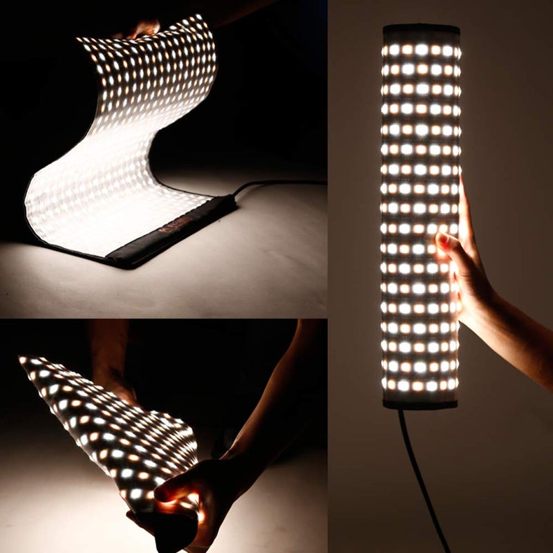 Fe إضاءة فيديو LED مرنة FE Falcon Eyes RX-18TD 100 واط قابلة للتعديل 3000K-5600K مع صندوق ناعم وشبكة عسلية - Image 2