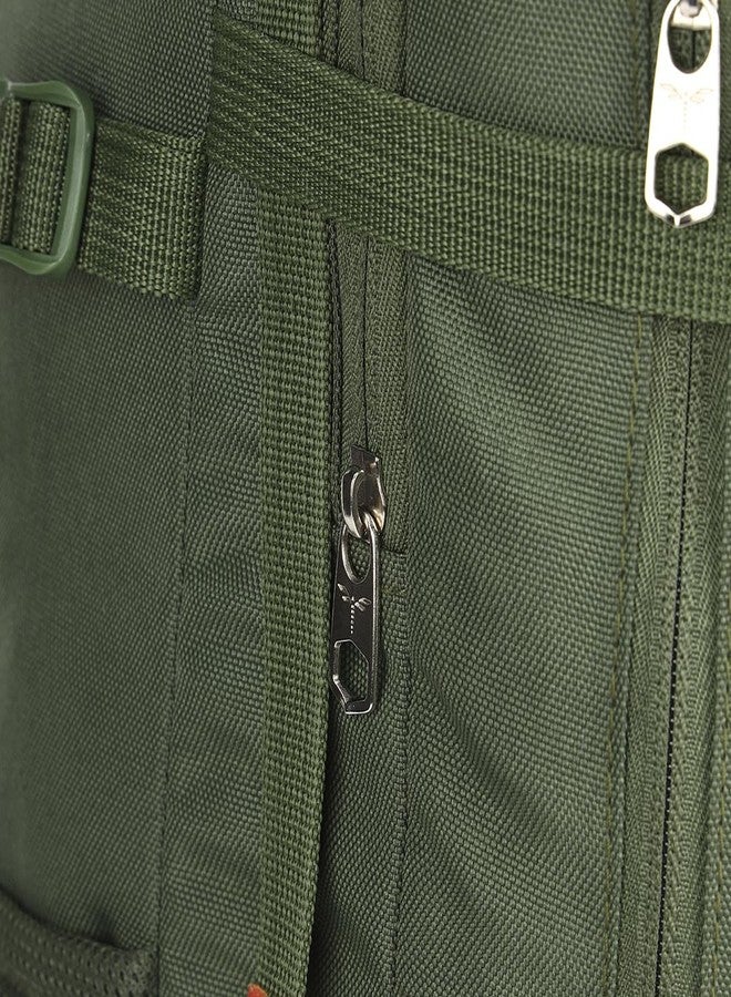 Impulse 75L Army Green Rucksack Backpack with Detachable Secure Utility Pouch, Rain Cover, Multiple Compartments, Hip Strap & Bottle Holders - Ideal for Travel, Trekking & Hiking - Image 5