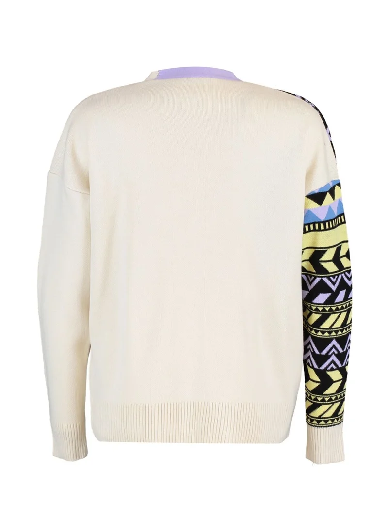 trendyol Jacquard Button Down Cardigan