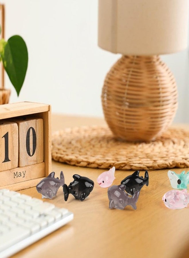 Luckforest Miniature Artificial Shark, 16 Pcs 4 Styles Resin Mini Sharks Ocean Animal Theme for Dollhouse Decor DIY Crafts Micro Landscape Aquarium - Image 3