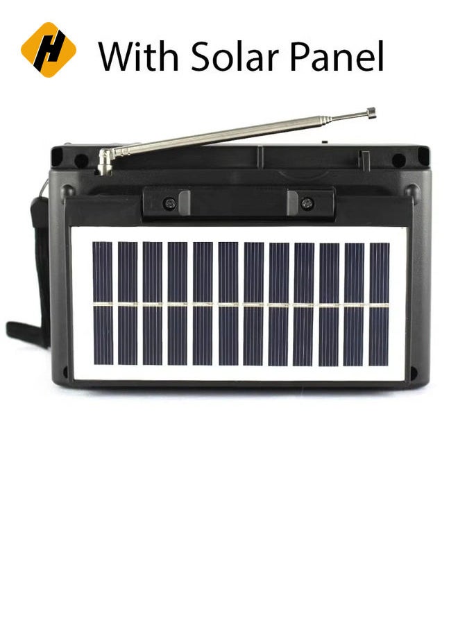 HuHa - ORIGINAL KTF-1652 SOLAR SPEAKER 3-BAND AM/FM RADIO WITH BLUETOOTH, USB/TF Slot/Flashlight - Image 1