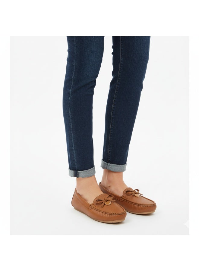 حذاء لوفر نسائي أنيق بكعب مسطّح – نعل عالي الجودة مضاد للانزلاق – متوفر بألوان ومقاسات متعددة - Image 1