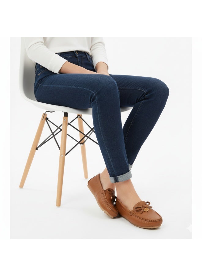 حذاء لوفر نسائي أنيق بكعب مسطّح – نعل عالي الجودة مضاد للانزلاق – متوفر بألوان ومقاسات متعددة - Image 2