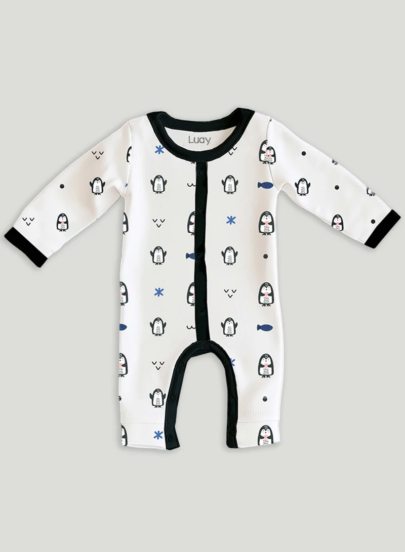 لؤي 100% Cotton Full Sleeves Baby Printed Romper,Sleepsuit for Baby Girls & Boys,_(Pack of 3)