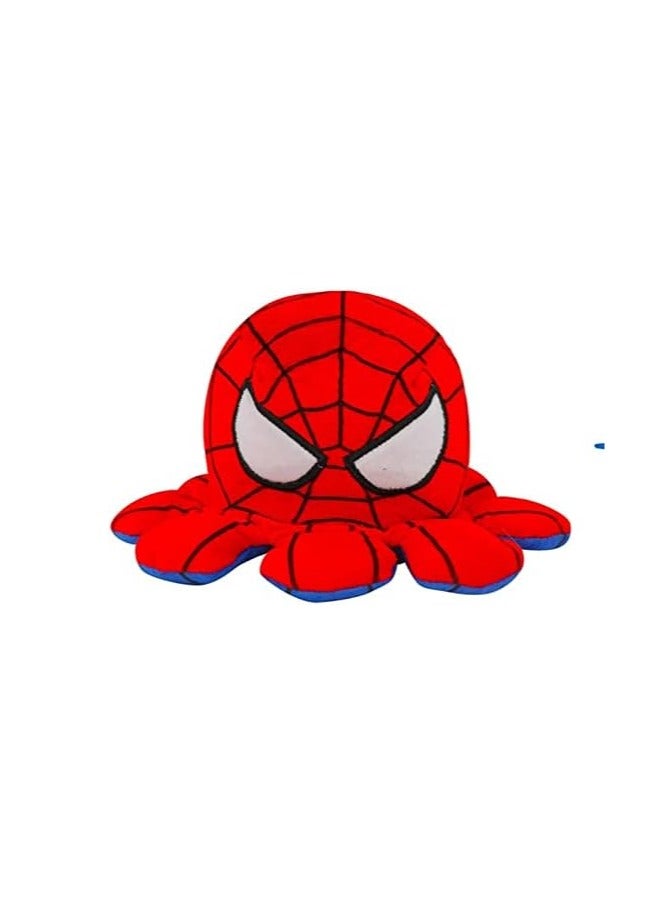 Raxoom Reversible Plushie Octopus Soft Toys, Double-Sided Flip Stuffed Animal Mood Plush Show Your Mood Without Saying a Word, as A Gift for Kids & Adult or for Decoration (Spidey) - Image 2