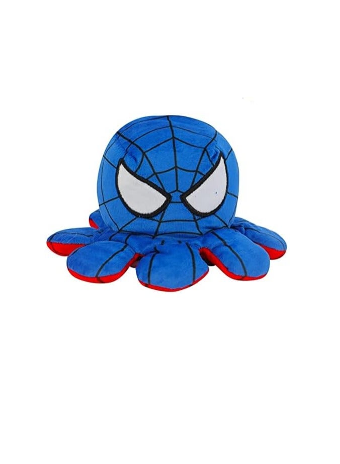 Raxoom Reversible Plushie Octopus Soft Toys, Double-Sided Flip Stuffed Animal Mood Plush Show Your Mood Without Saying a Word, as A Gift for Kids & Adult or for Decoration (Spidey) - Image 5
