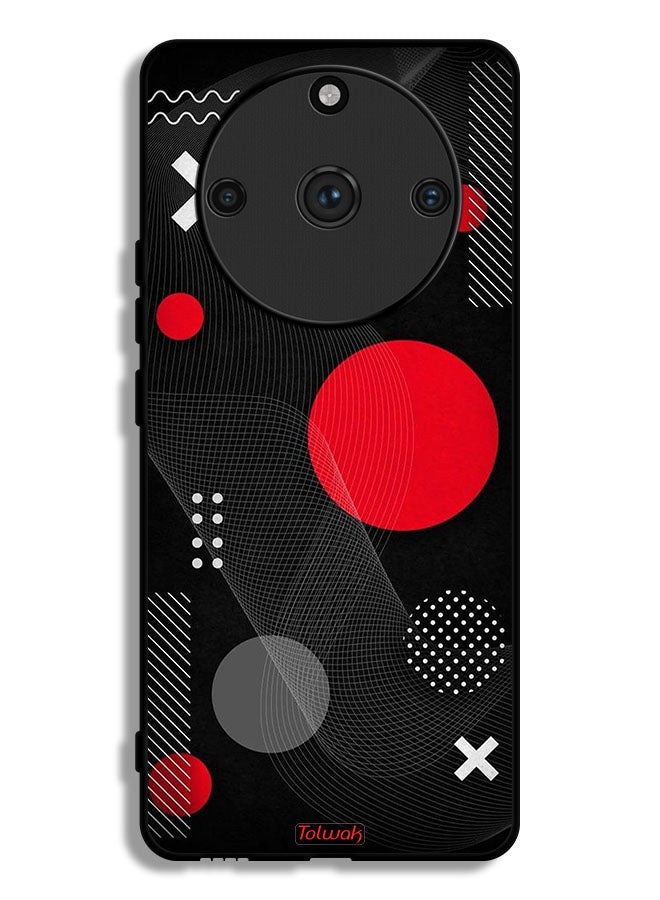 Tolwak Realme 11 Pro Plus Protective Case Cover Round And Cross Shape Pattern - Image 1