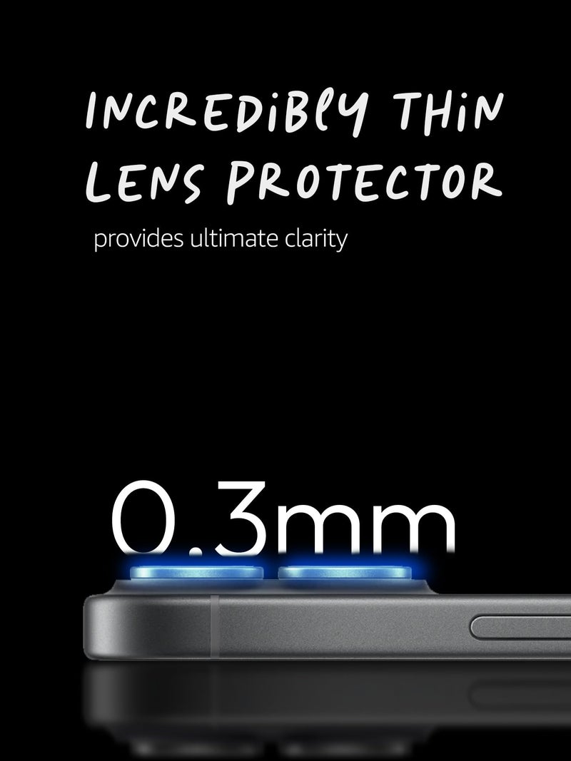 Lensarmor Compatible with iPhone 17 Camera Lens Protector Black (2-Pack) – 9H Tempered Glass, Military-Grade Anti-Scratch, Case-Friendly, Easy Install Frame - Image 5