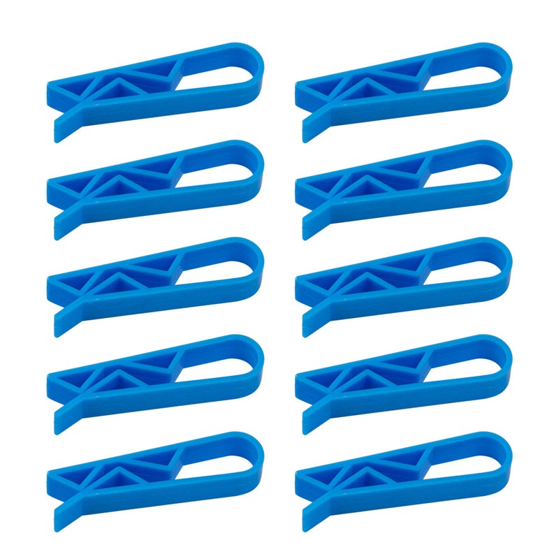 AUEAR AUEAR 10 Pack Trash Bag Clips Can Garbage Bin Clamp AntiSlip Fixation Clip Blue