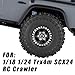 hopsupRC RC 10in Beadlock RC Truck Tires Wheels Tires for 118 124 Trx4m SCX24 RC CrawlerAluminum 10in Beadlock Wheel Rim10in Tires TyresBlack4PCS - Image 4