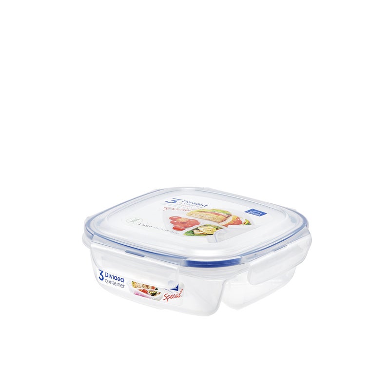 LocknLock LOCK & LOCK SPECIAL 3 Divided Lunch box Container (Small) - Image 1