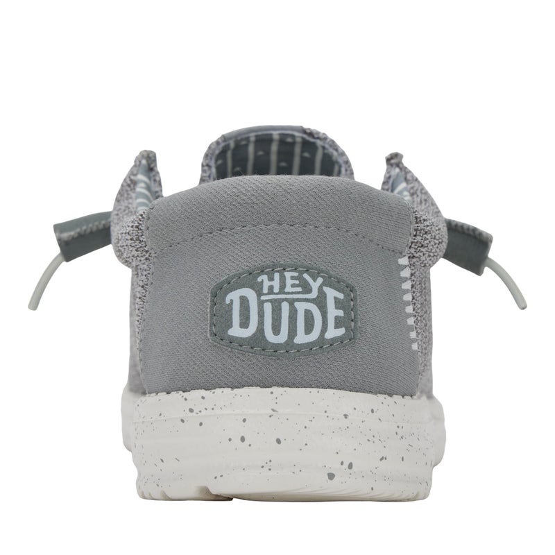 HEYDUDE Wally Stretch Sox Grey Size 8, Menâ€™s Shoes, Men's Slip-on Loafers, Comfortable & Light-Weight - Image 5