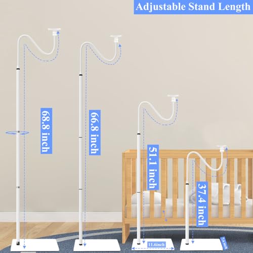EYSAFT Baby Monitor Floor Stand Holder Mount Compactible for eufy E21,E30,Spaceview E110, Spaceview pro E210 - Image 4
