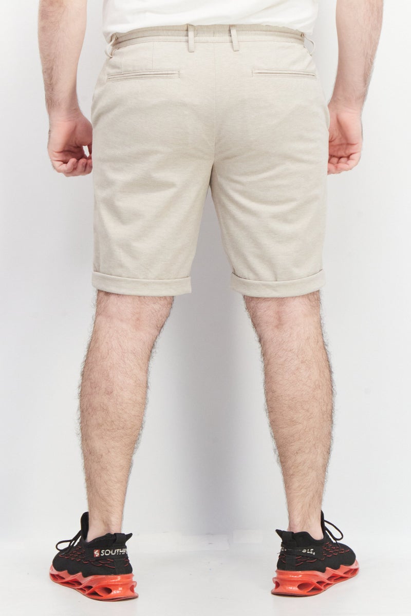 Celio شورتات أساسية بتصميم عادي للرجال، بيج - Image 4