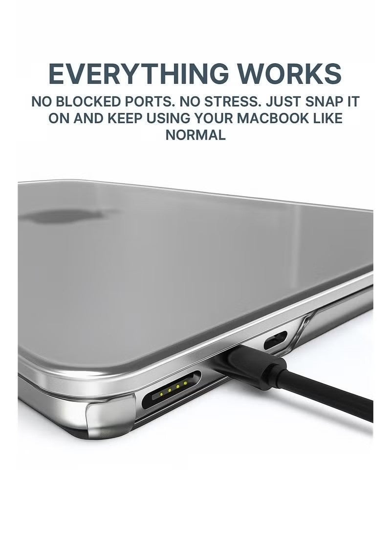 MacBook Air 15 Inch Case (2023–2025) – Compatible with M2 & M3 Chip Models – A2941, A3114, A3241 – Crystal Clear Hard Shell Cover, Smooth Shiny, Snap-On Protection - Image 5