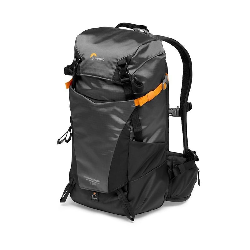 Lowepro PhotoSport BP 15L AW III Hiking Backpack with Side Access Removable Camera Insert and Accessory Strap System Grey for Mirrorless Camera