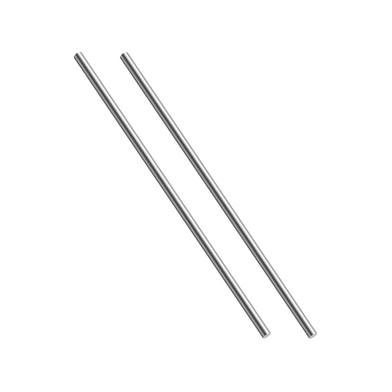 304 Stainless Steel Solid Shaft Round Rod Lathe Bar Stock 4mm x 50cm 2 Piece - Image 1