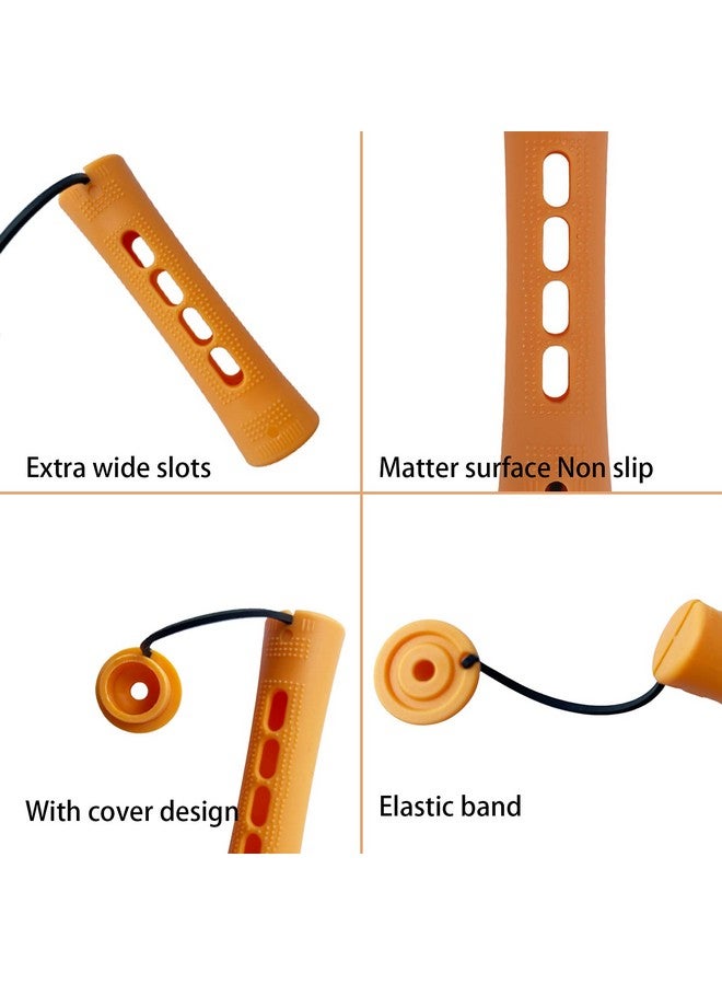 RJMBMUP Perm Rods Large Hair Rollers For Natural Long Short Hair Styling Tool Hair Curlers Dark Orange Color - Image 2