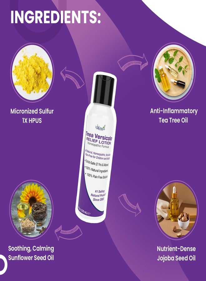 Naturasil Antifungal Tinea Versicolor Treatment Kit Gentle & Fast Relief for All Types of Tinea, Folliculitis, Itch & Chilblains| Safe for Kids & Adults| Sulfur Lotion (4oz) + 1 Relief Soap (4oz) - Image 4