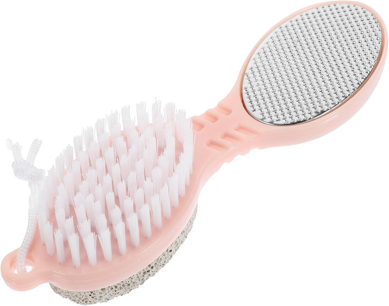 Multi-Functional 4-in-1 Foot Scrubber Brush Tool 1pcs Foot File Callus Remover Pumice Stone Exfoliating Dead Skin Remover Pedicure Trimmer for Home and Salon Use - Image 1