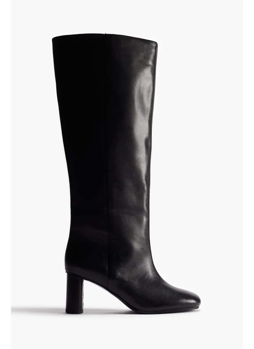 اتش اند ام Knee-High Leather Boots