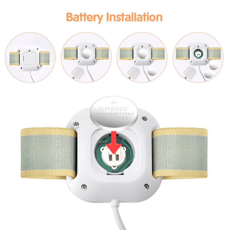 Bedwetting Alarm Enuresis Alarm with Loud Sound Bright Lights and Strong Vibration Child Potty Training - Image 5