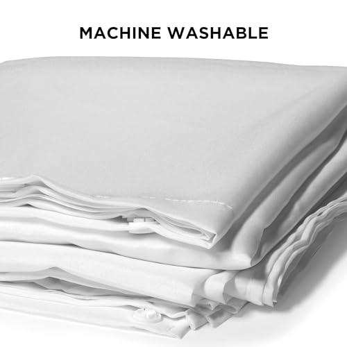 Hookless It's A Snap! Polyester Fabric Snap-In Replacement Shower Curtain Liner for Hookless Curtain with No Sheer Window, 70" x 69", Water-Repellent, Easy Install, White - Image 5