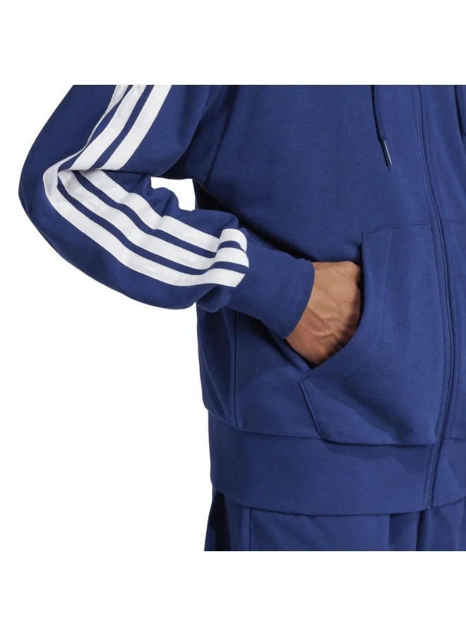 adidas Originals essentials three stripes french terry fullzip men hooded track top