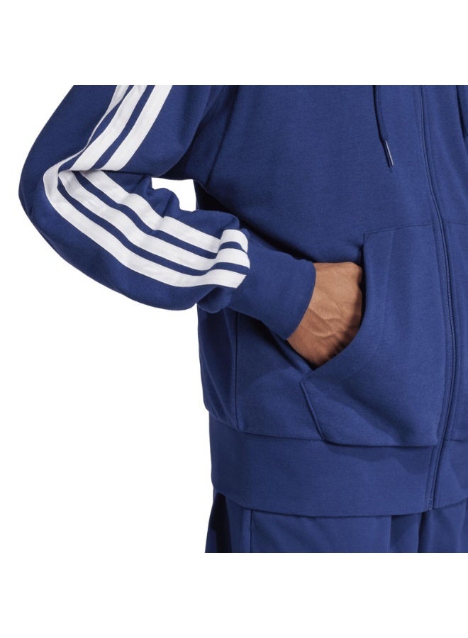 adidas Originals essentials three stripes french terry fullzip men hooded track top - Image 4