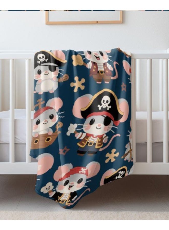 عام بطانية رقيقة من الفانيلا الكرتونية للأطفال والرضع (دافئة ومريحة، ومناسبة للنوم والألعاب) 70 سم * 100 سم - Image 4