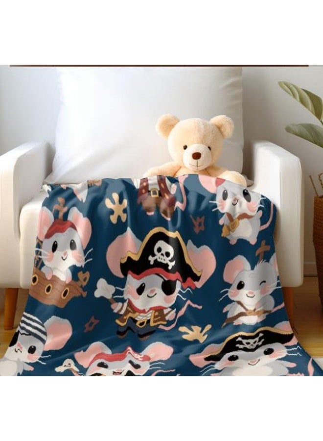 عام بطانية رقيقة من الفانيلا الكرتونية للأطفال والرضع (دافئة ومريحة، ومناسبة للنوم والألعاب) 70 سم * 100 سم - Image 5