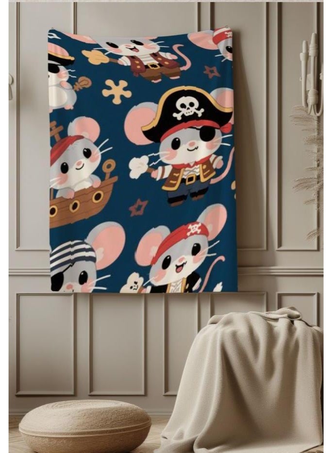 عام بطانية رقيقة من الفانيلا الكرتونية للأطفال والرضع (دافئة ومريحة، ومناسبة للنوم والألعاب) 70 سم * 100 سم - Image 1