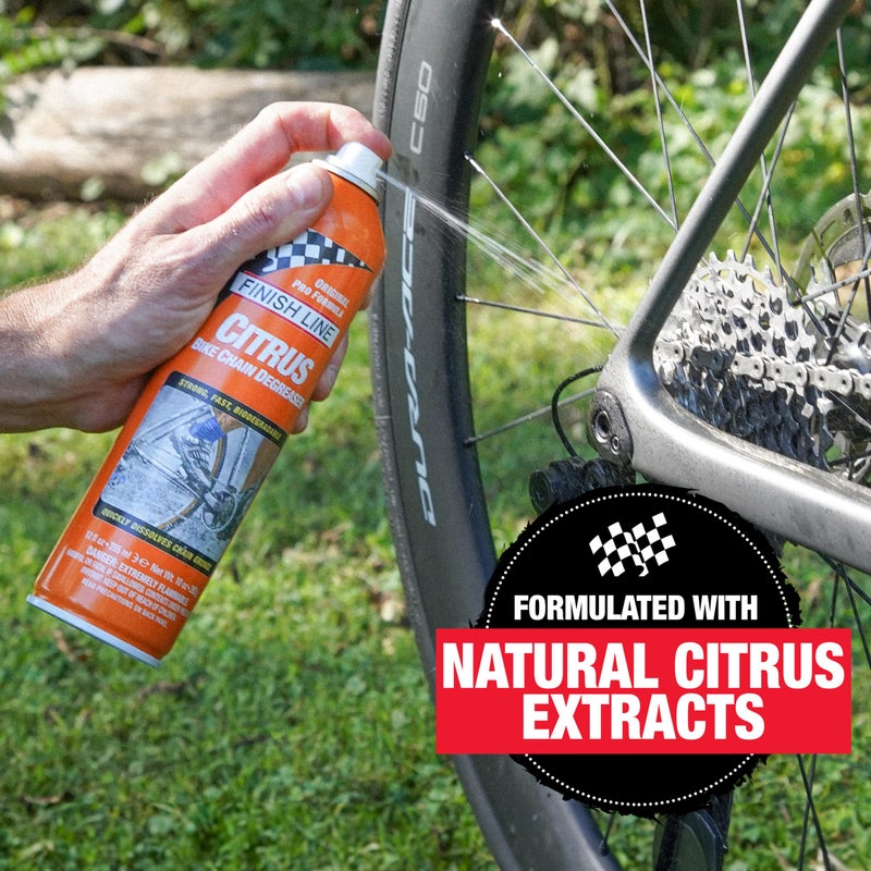 Finish Line Citrus Bike Degreaser â€“ Biodegradable, Non-Toxic Formula with Orange Peel Extracts, Penetrates Deep and Dilutes for Versatile Cleaning, 1 Gallon - Image 2