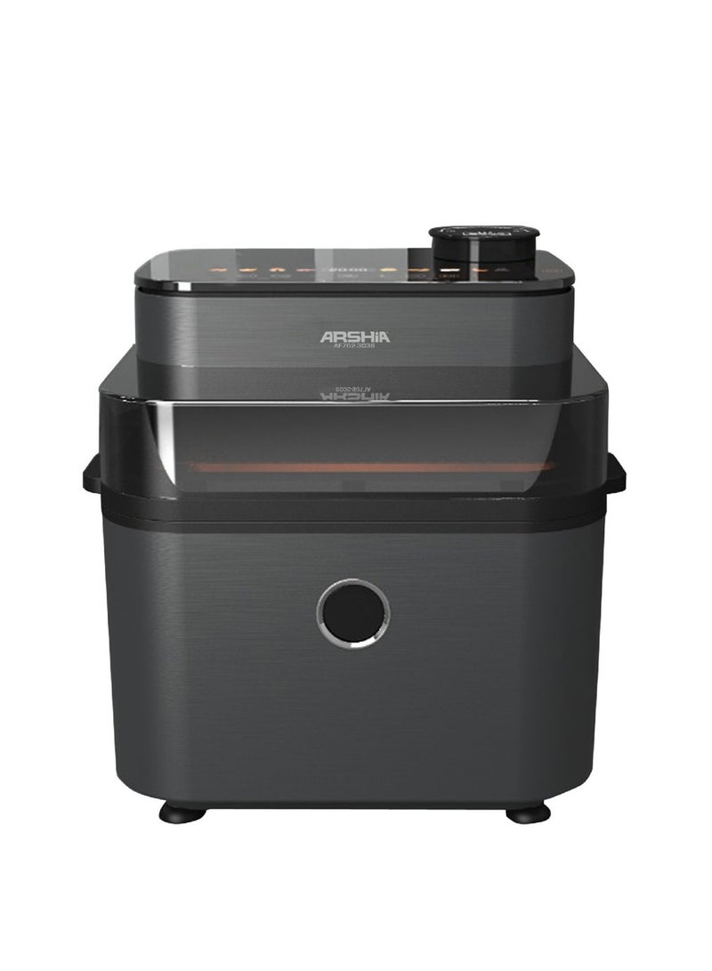 Arshia Digital Air Fryer 7.5L – Transparent Window & Touch Control – Healthy Oil-Free Cooking - Image 1