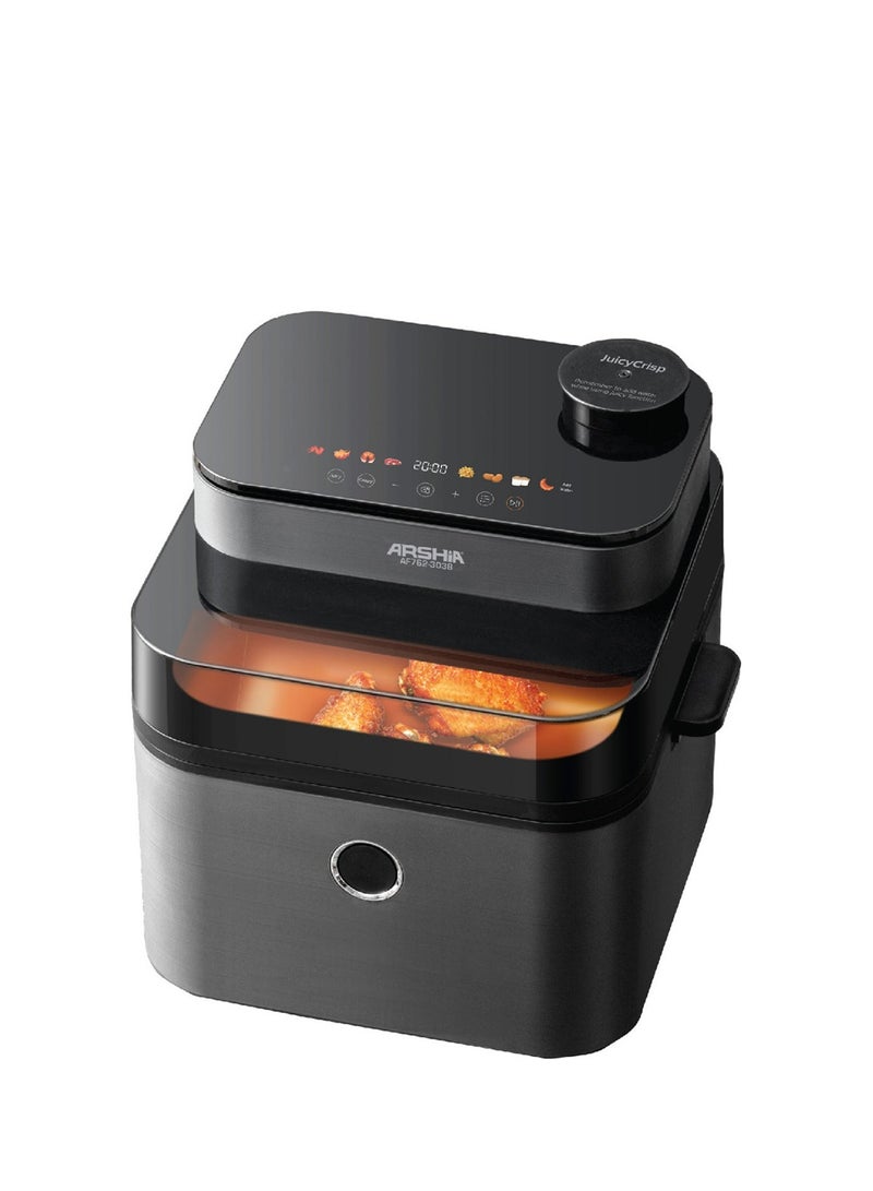 Arshia Digital Air Fryer 7.5L – Transparent Window & Touch Control – Healthy Oil-Free Cooking - Image 2